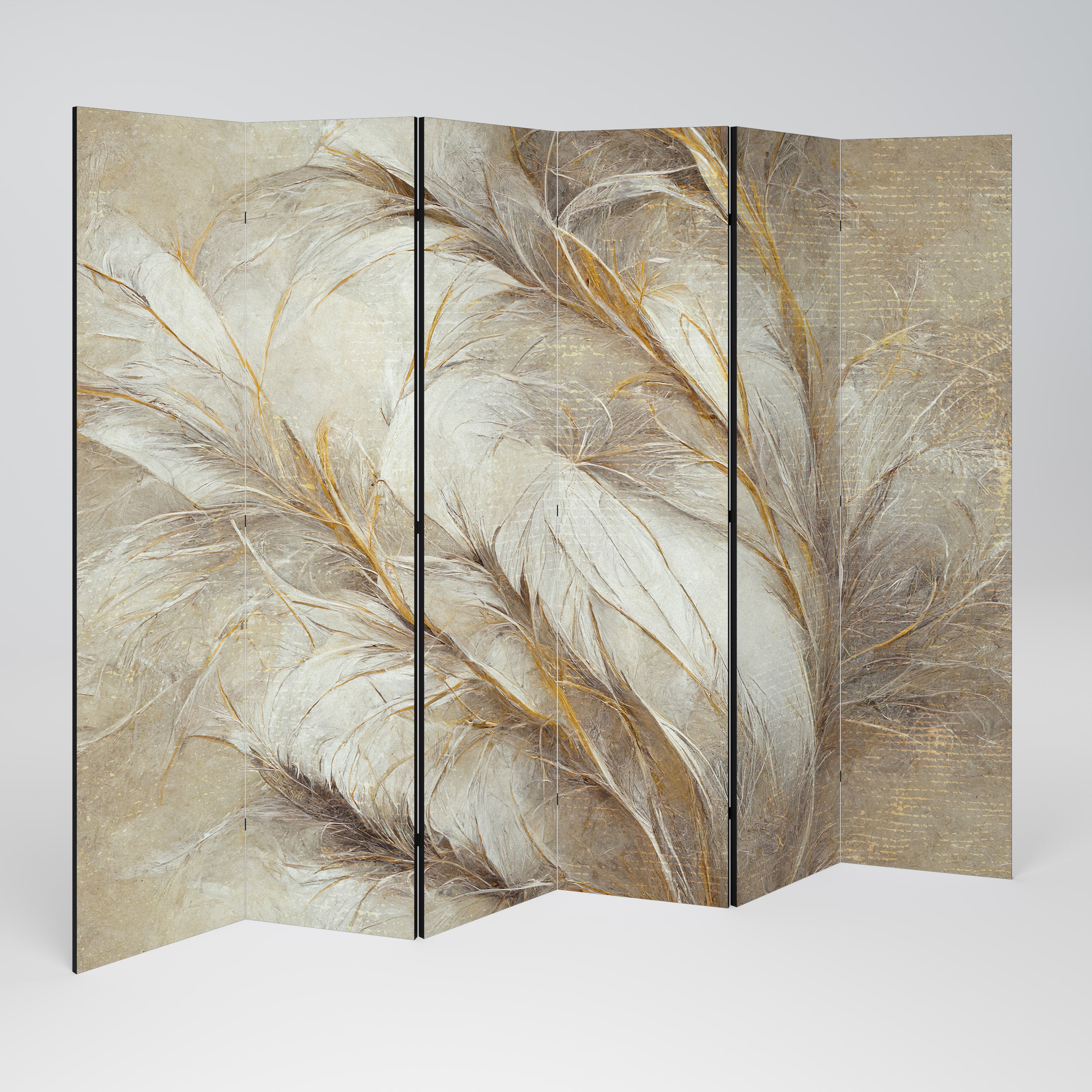 SOFT PLUMAGE Biombo de 6 Painéis