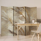 SOFT PLUMAGE Biombo Decorativo de 6 Painéis