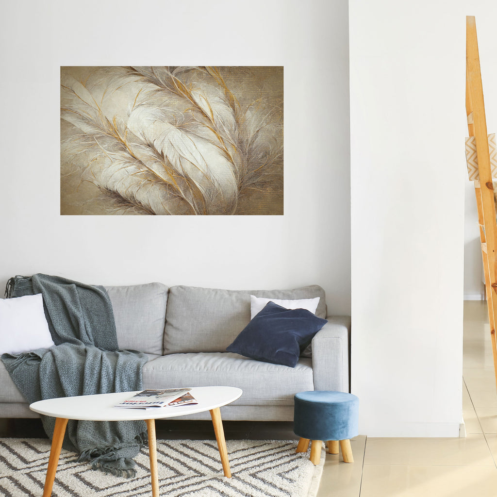 SOFT PLUMAGE Peel and Stick Horizontal Poster