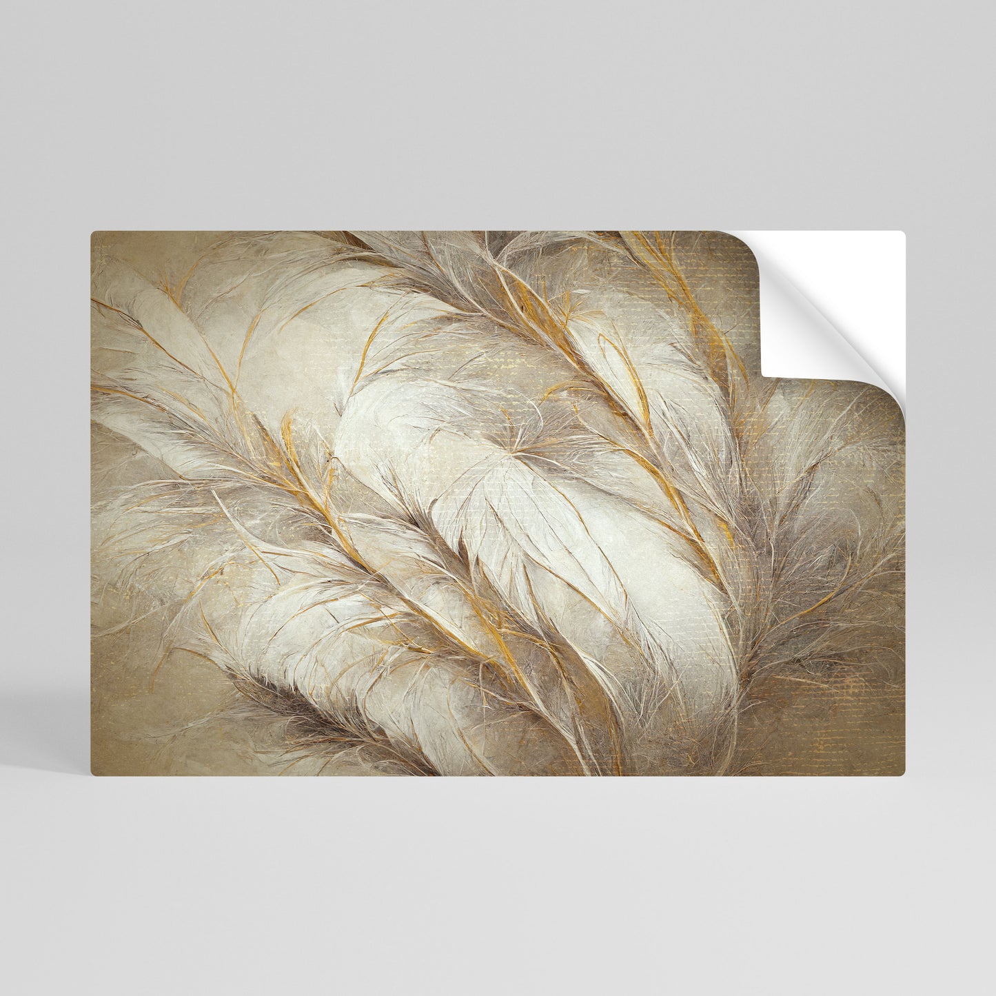 SOFT PLUMAGE Póster Autocolante Horizontal