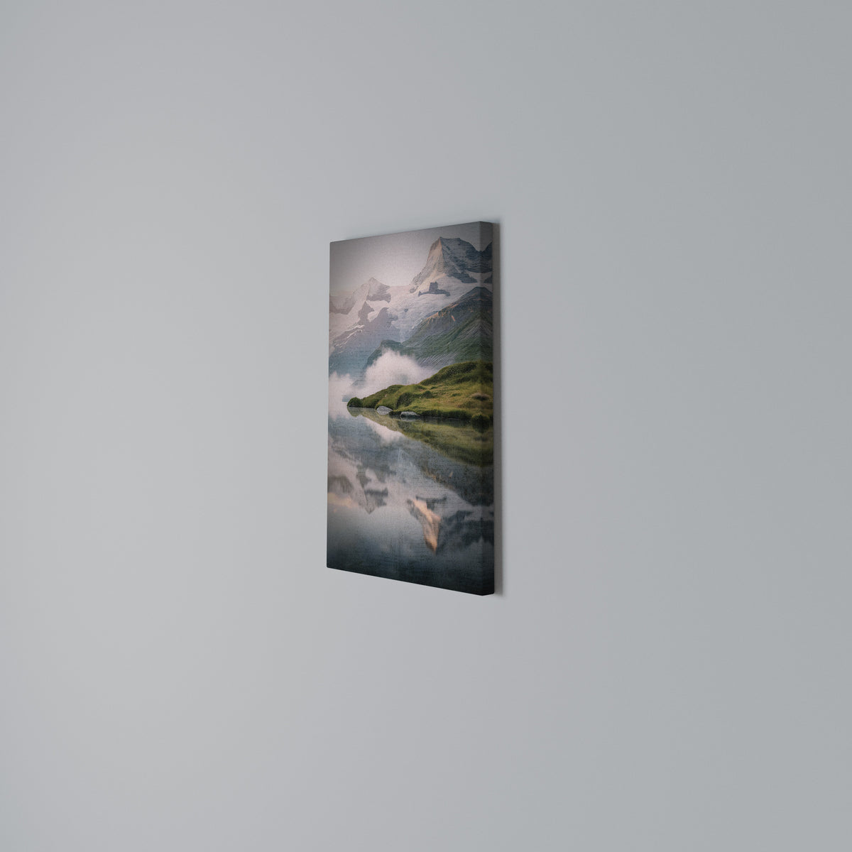 FOGGY HORIZON Quadro em tela vertical