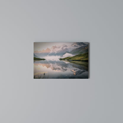 FOGGY HORIZON Horizontal Canvas Print