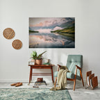 FOGGY HORIZON Peel and Stick Horizontal Poster