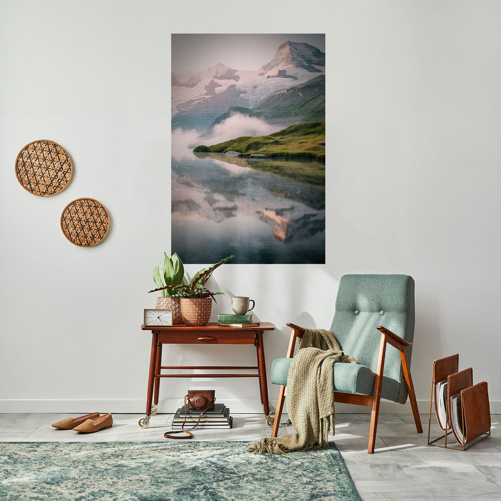 FOGGY HORIZON Peel and Stick Vertical Poster