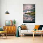 FOGGY HORIZON Peel and Stick Vertical Poster