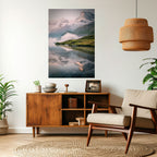 FOGGY HORIZON Peel and Stick Vertical Poster