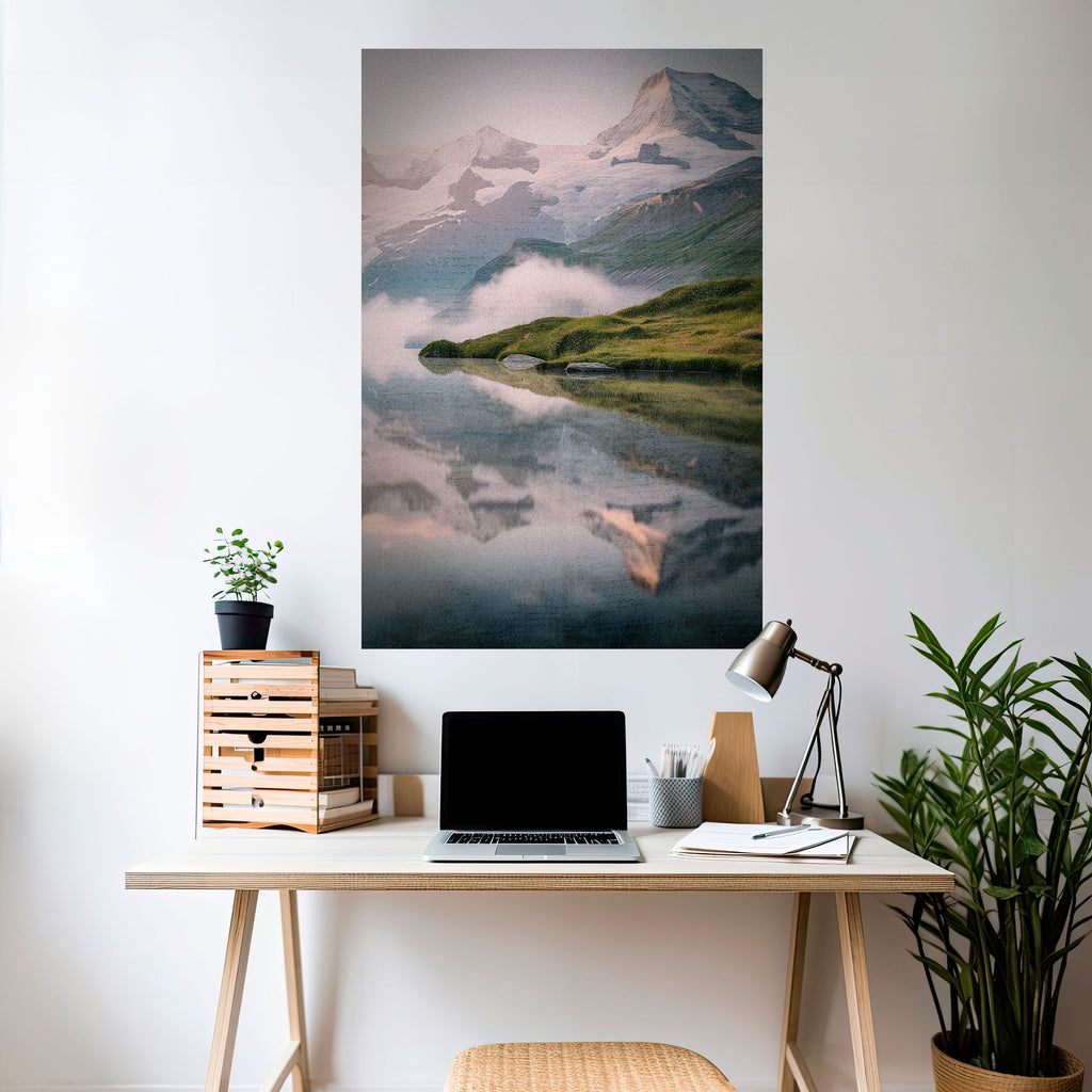 FOGGY HORIZON Peel and Stick Vertical Poster