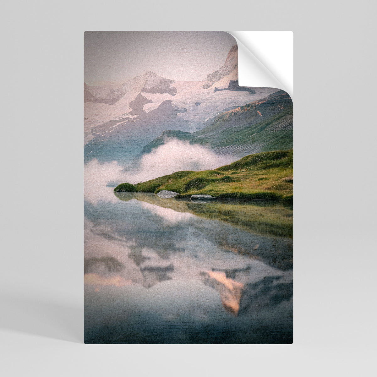 FOGGY HORIZON Póster Autocolante Vertical