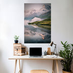 FOGGY HORIZON Peel and Stick Vertical Poster