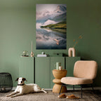 FOGGY HORIZON Peel and Stick Vertical Poster