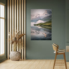 FOGGY HORIZON Peel and Stick Vertical Poster