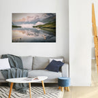 FOGGY HORIZON Peel and Stick Horizontal Poster