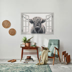 WILDLY WINDOWED VIEWS Peel and Stick Horizontal Poster