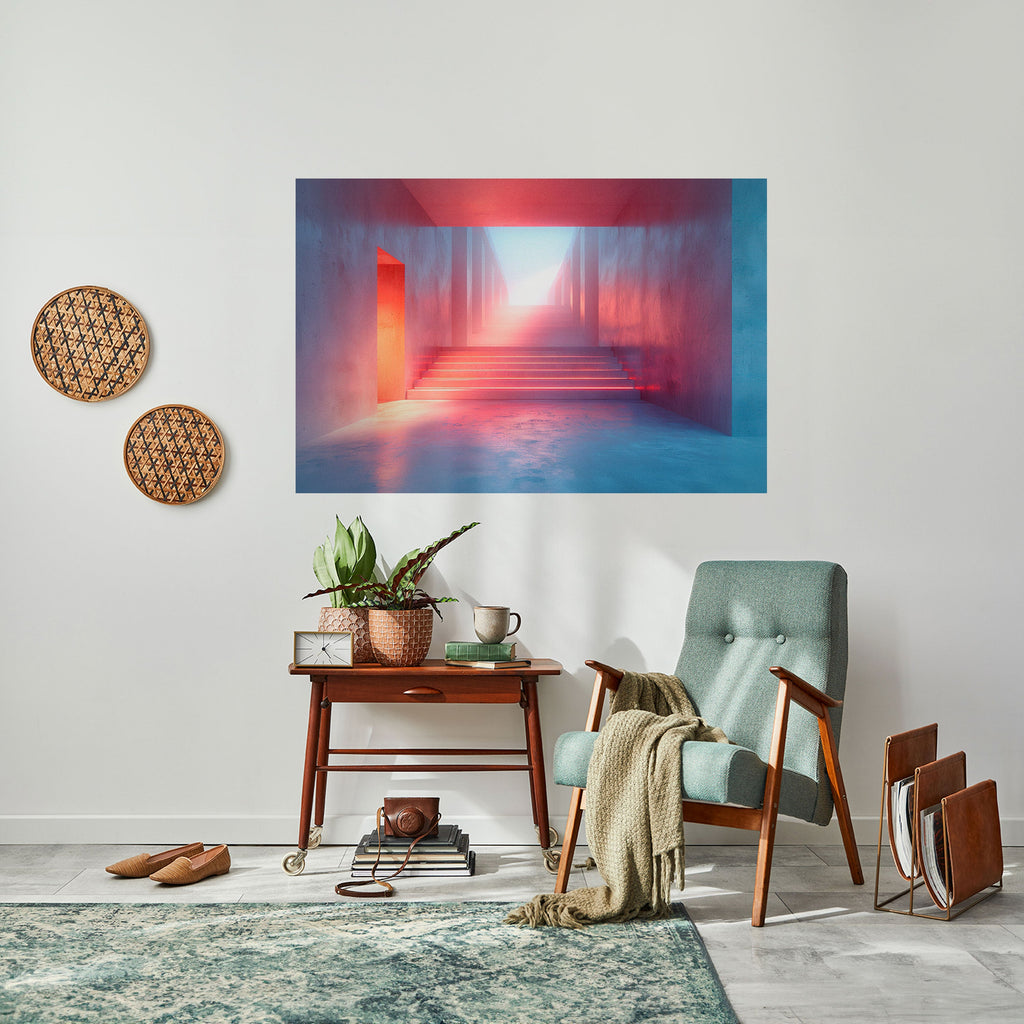 BRIGHT DIRECTION Peel and Stick Horizontal Poster