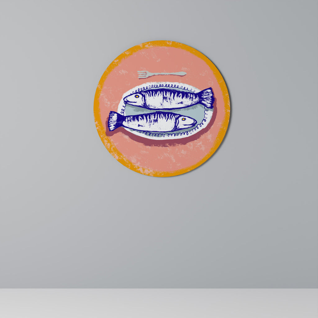 ENJOY YOUR MEAL Quadro Redondo Decorativo