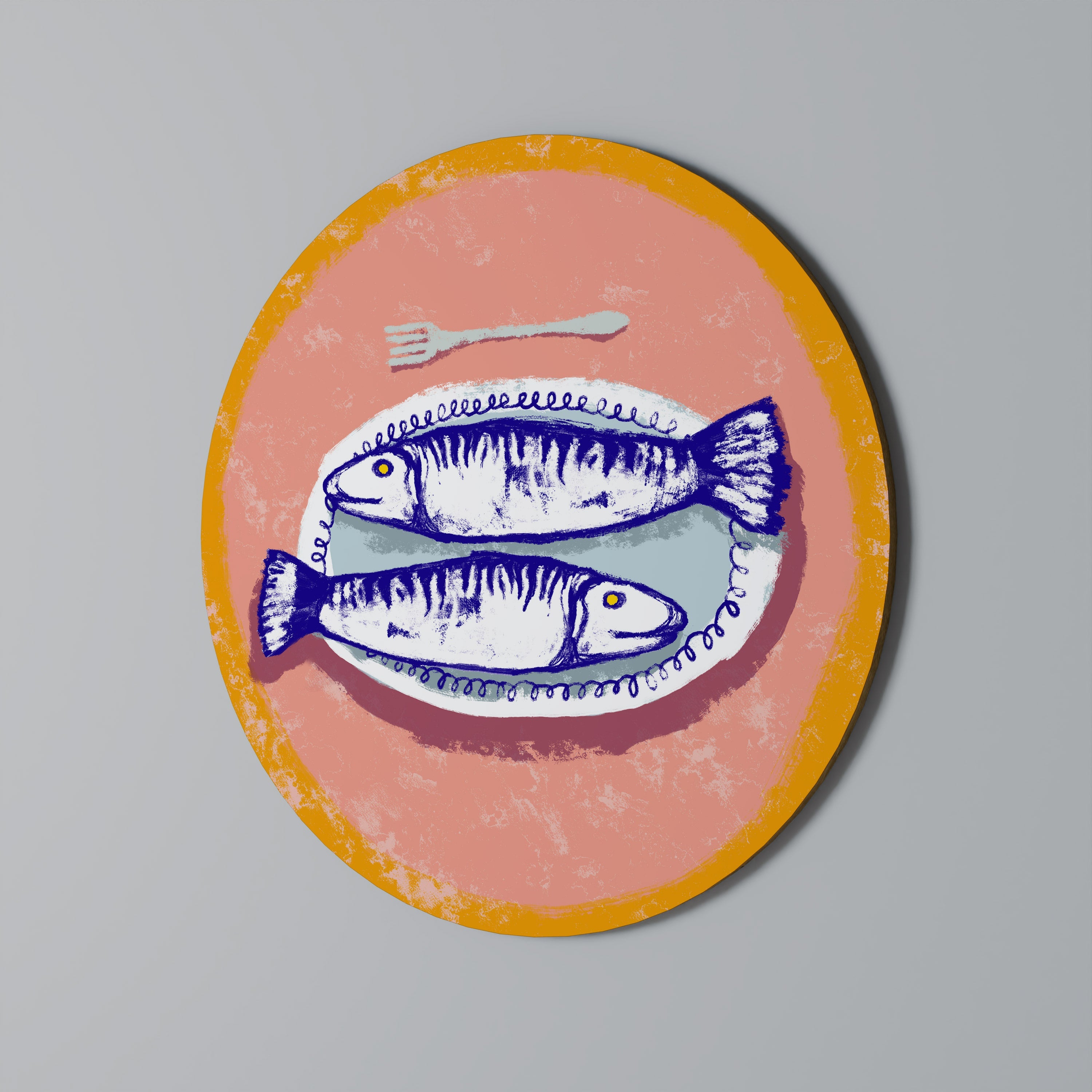 ENJOY YOUR MEAL Quadro Redondo Decorativo