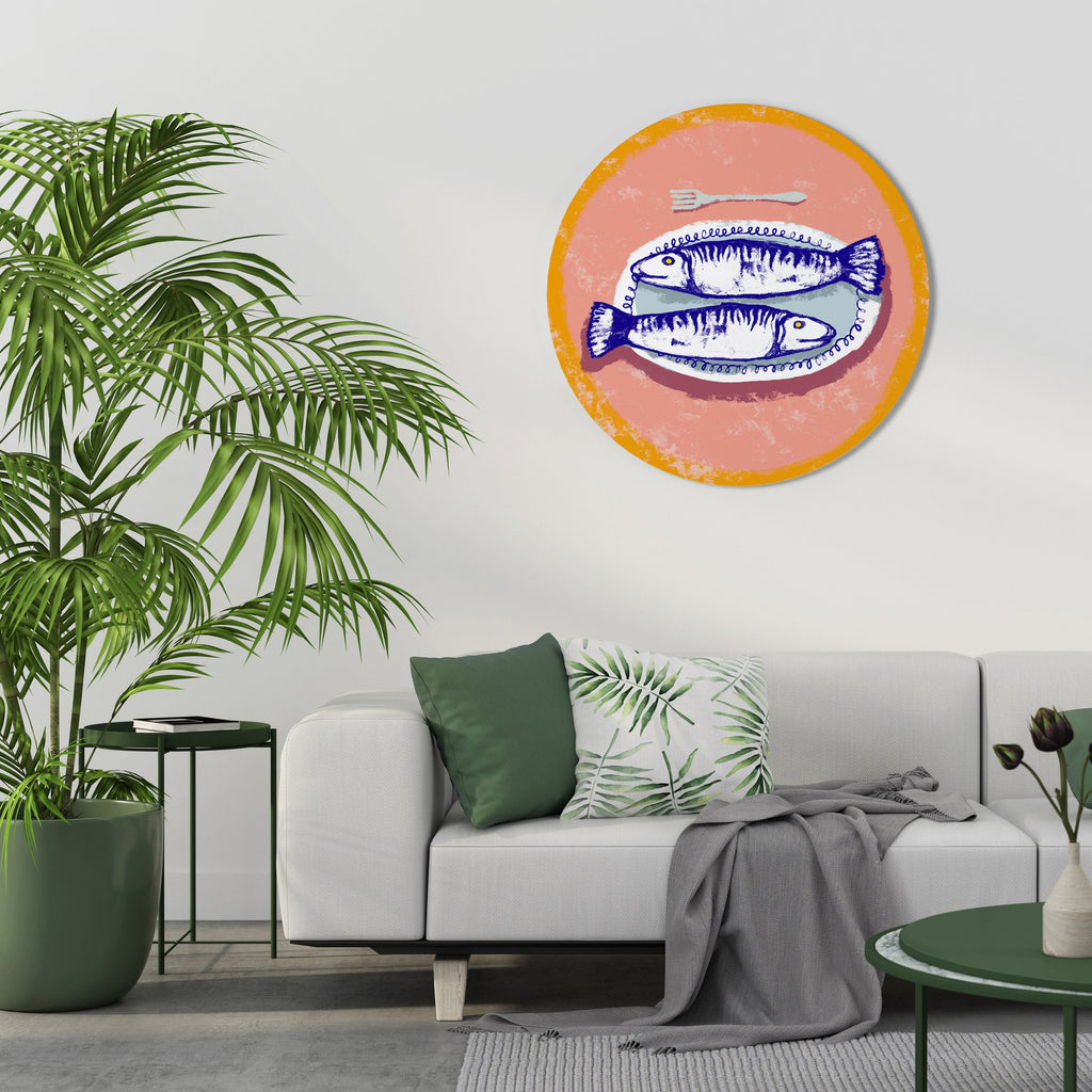 ENJOY YOUR MEAL Quadro Redondo Decorativo