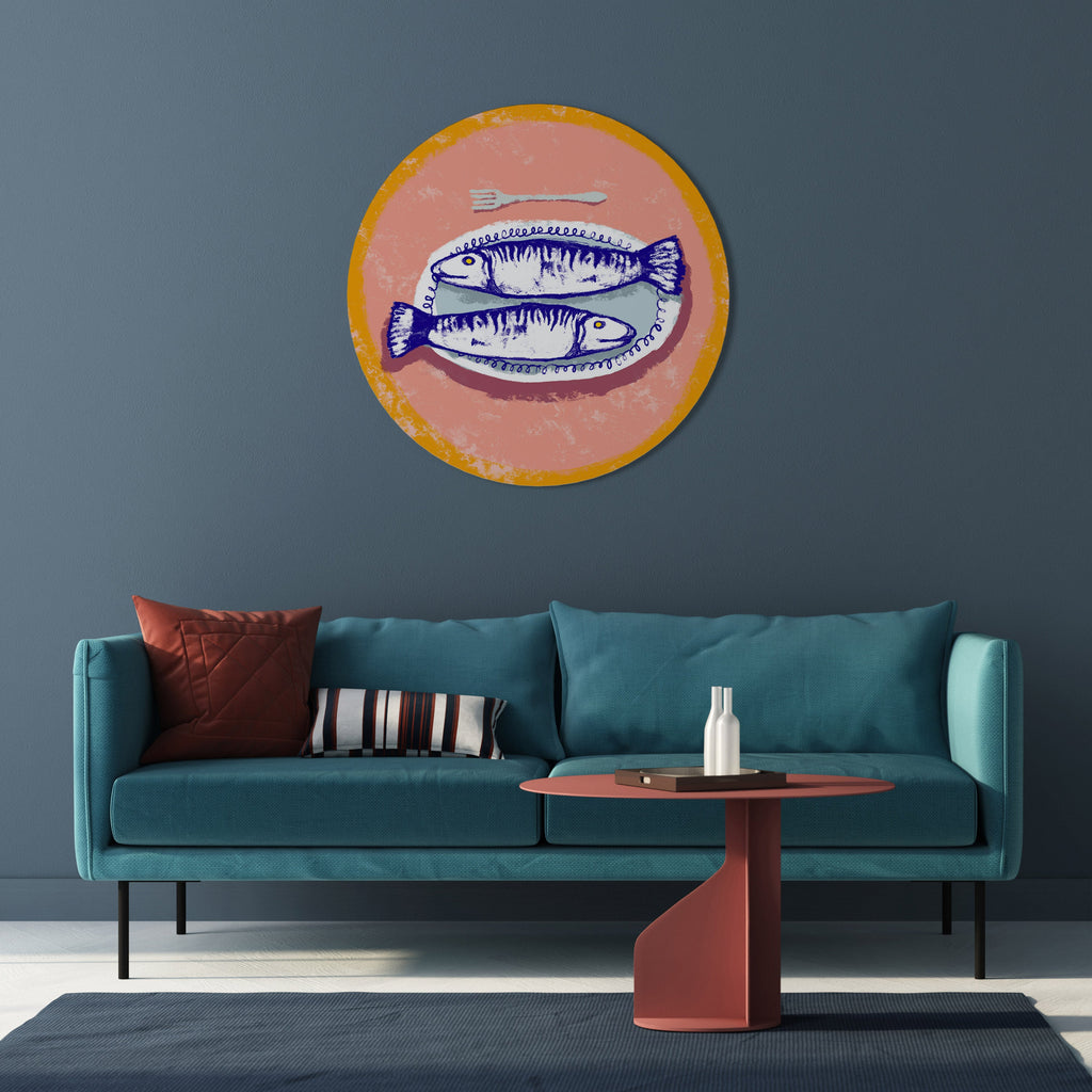 ENJOY YOUR MEAL Quadro Redondo Decorativo