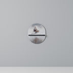 SILENT CABIN Prateleira Oval Decorativa em Acabamento Preto