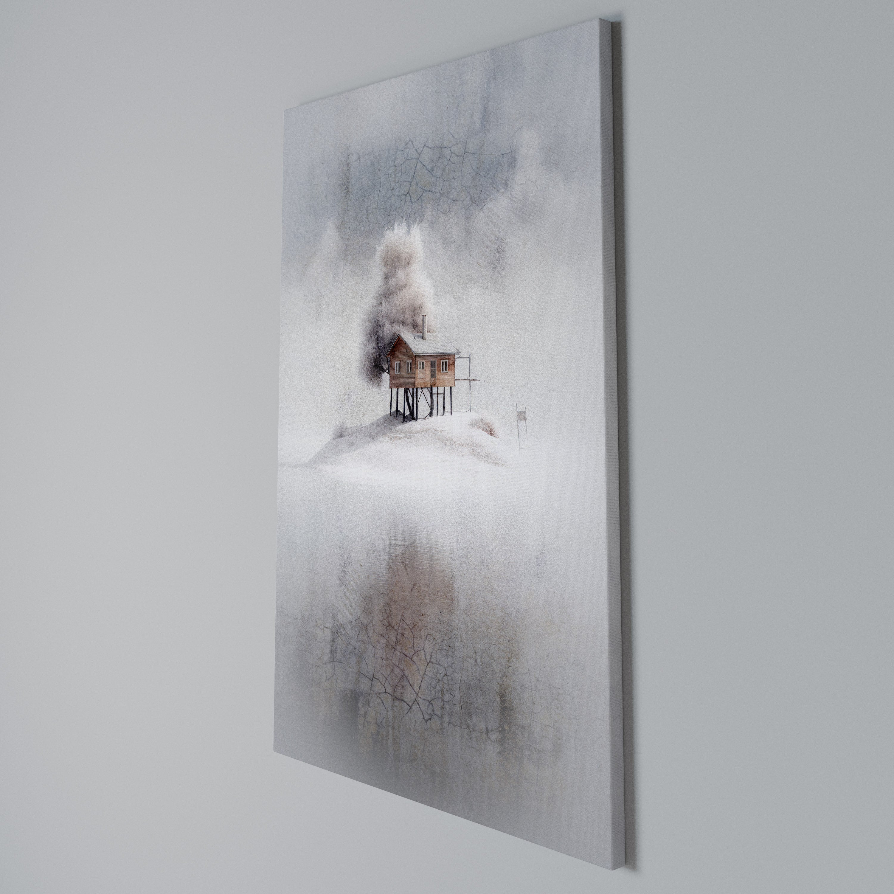 SILENT CABIN Vertical Canvas Print