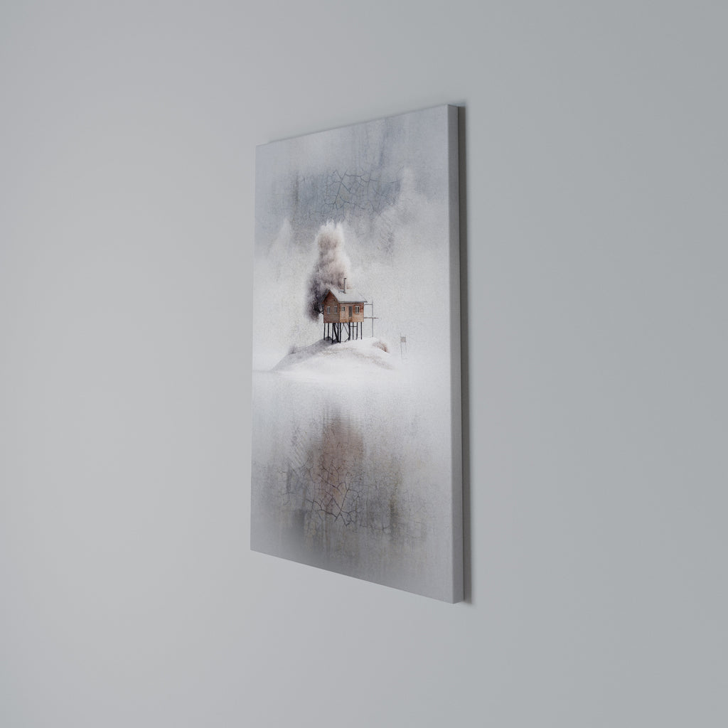 SILENT CABIN Vertical Canvas Print