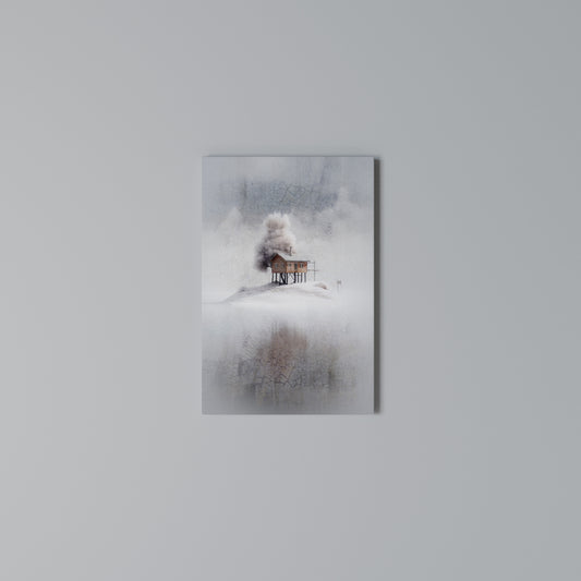 SILENT CABIN Vertical Canvas Print