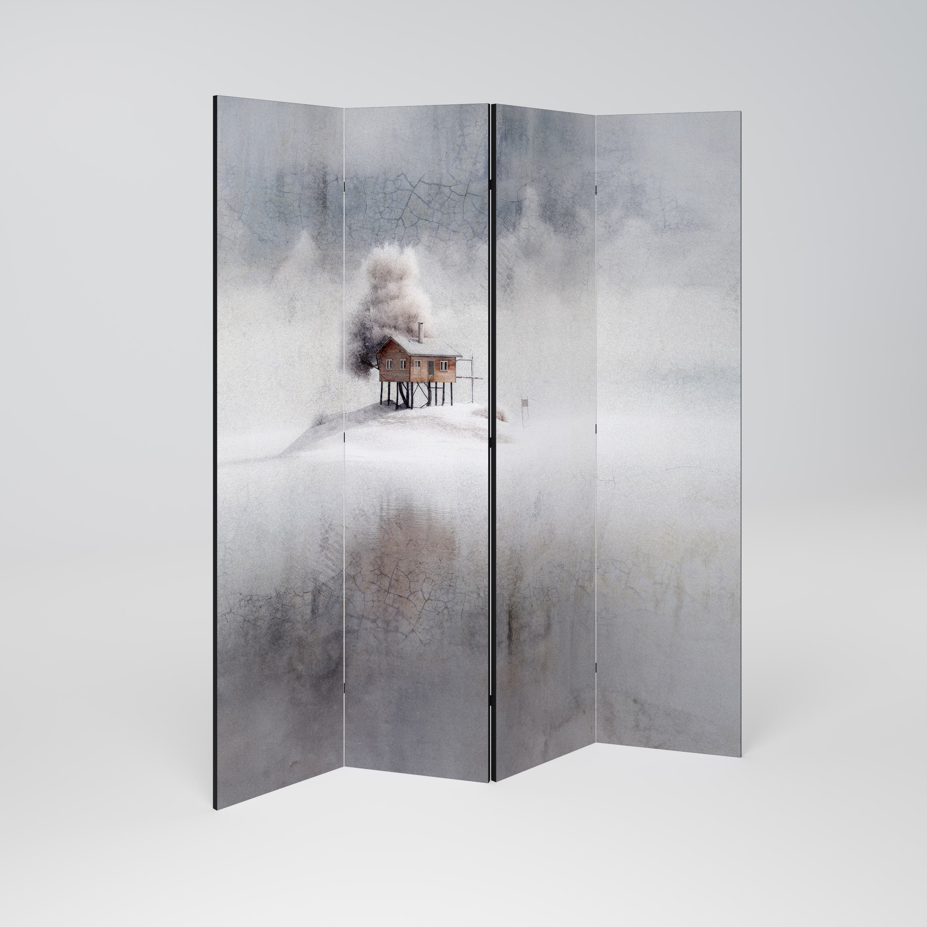 SILENT CABIN 4-Panel Room Divider