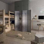 SILENT CABIN Biombo Decorativo de 4 Painéis