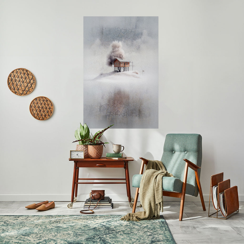 SILENT CABIN Peel and Stick Vertical Poster