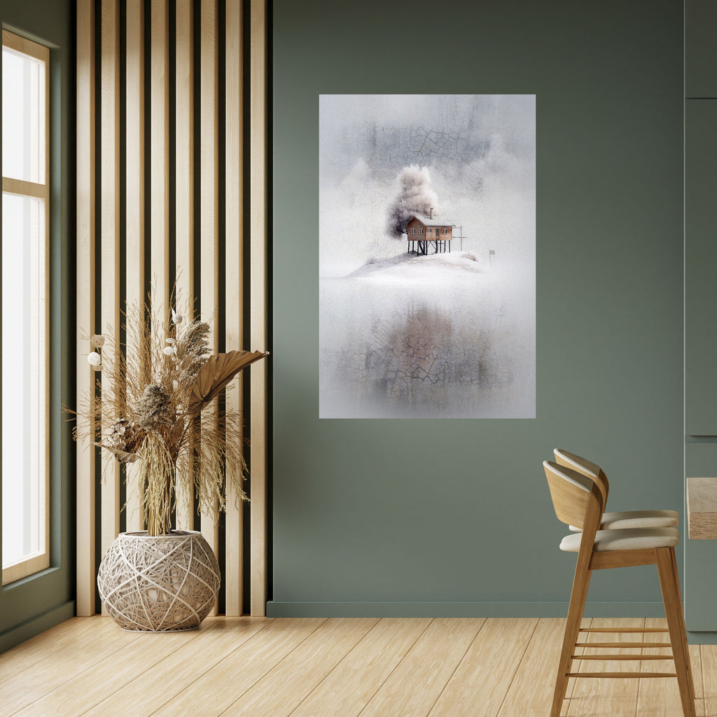 SILENT CABIN Peel and Stick Vertical Poster