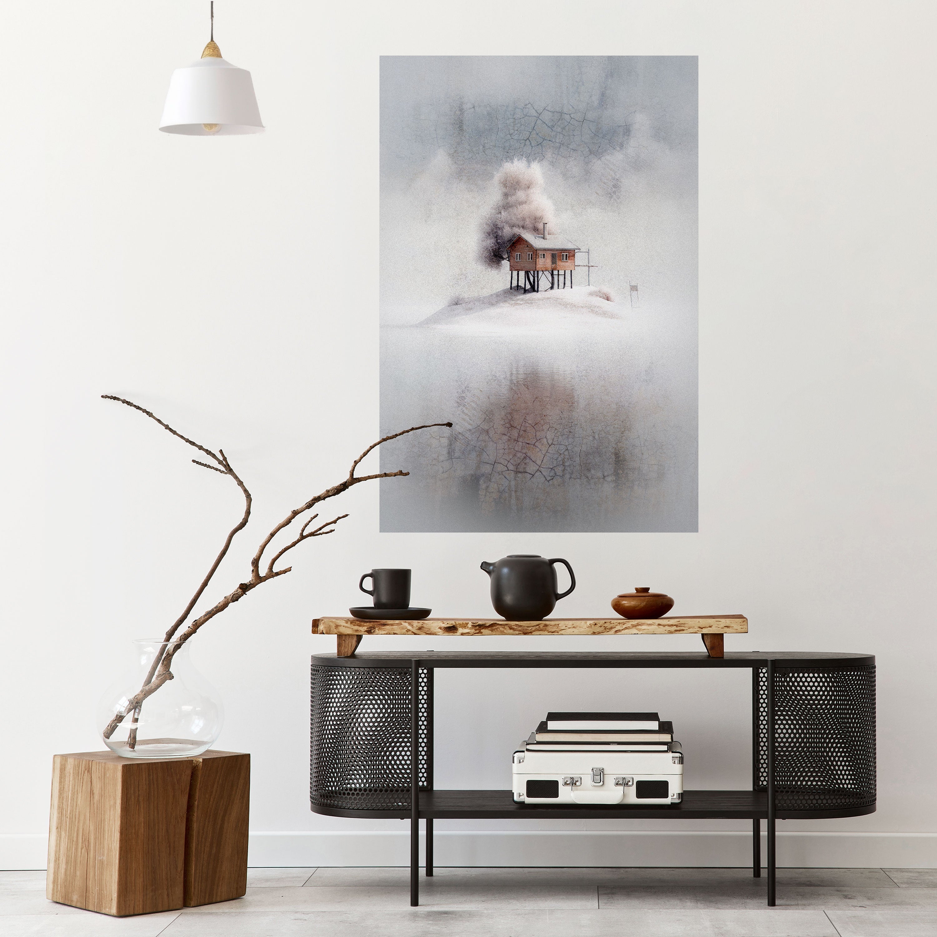 SILENT CABIN Poster Vertical Autocolante