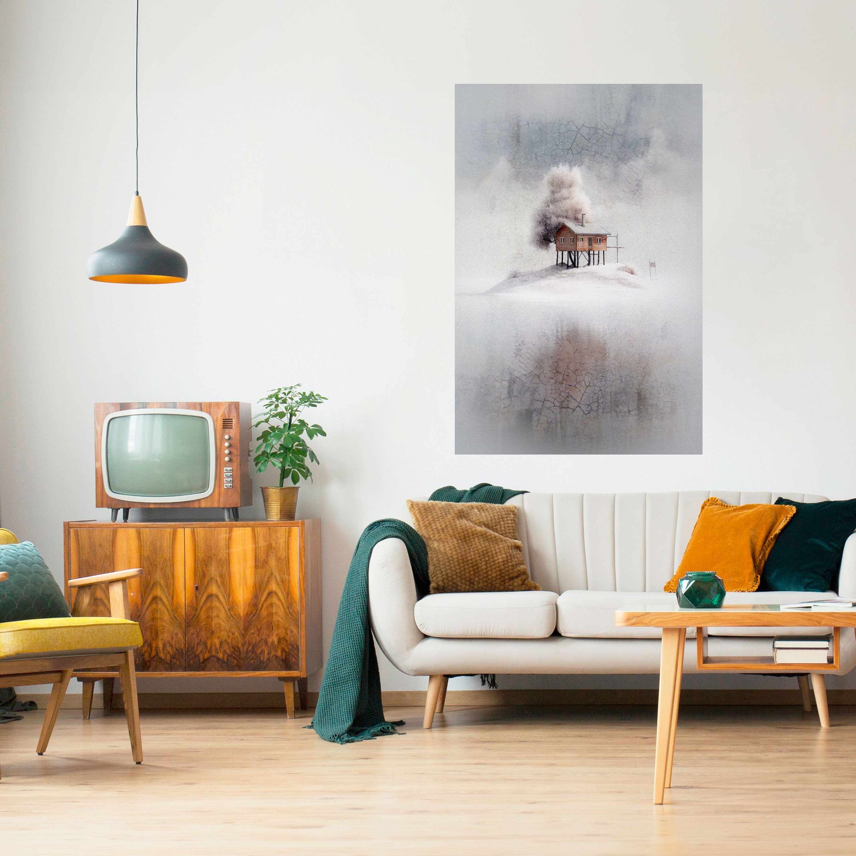 SILENT CABIN Poster Vertical Autocolante