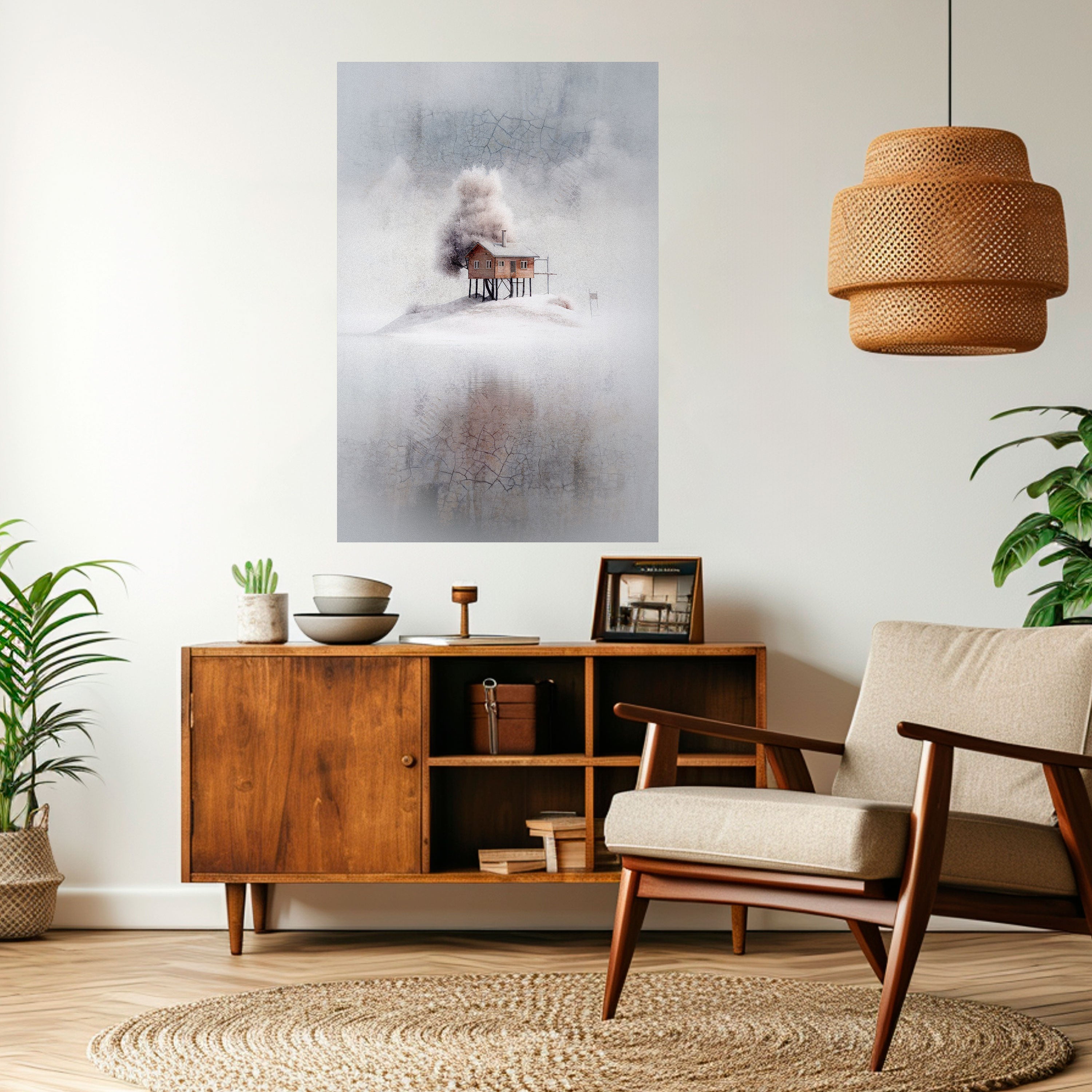 SILENT CABIN Poster Vertical Autocolante