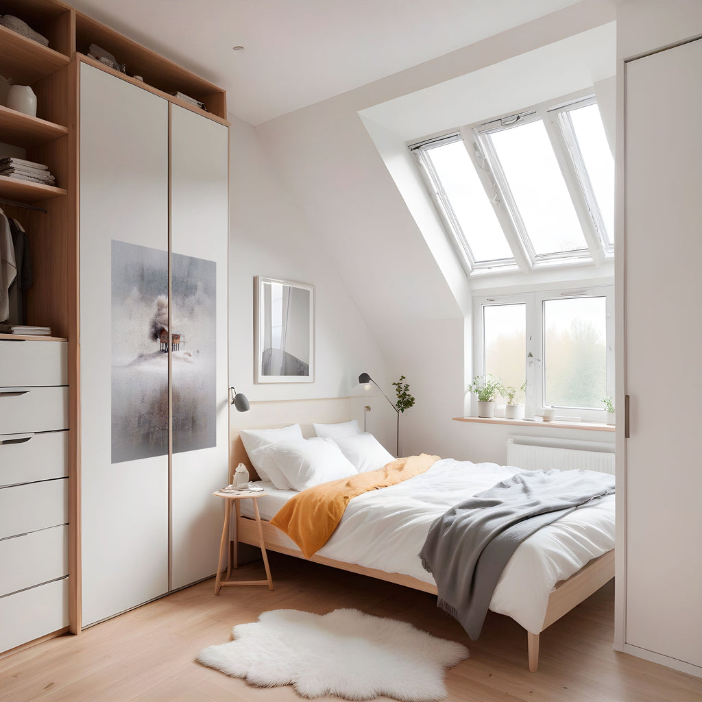 SILENT CABIN Peel and Stick Vertical Poster