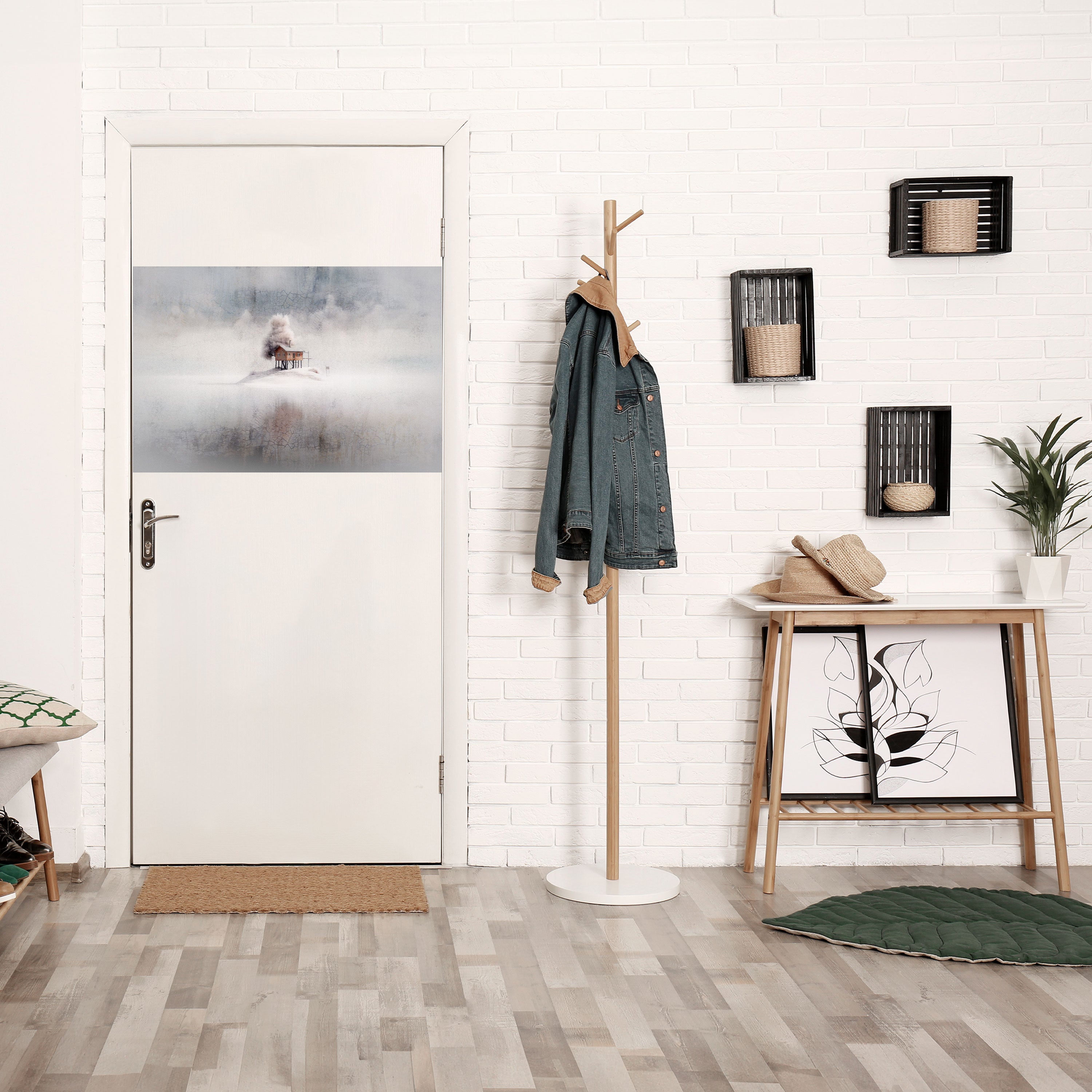 SILENT CABIN Peel and Stick Horizontal Poster