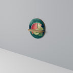 FRUIT POWER Prateleira Oval Decorativa em Efeito Carvalho