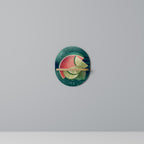 FRUIT POWER Prateleira Oval Decorativa em Efeito Carvalho