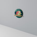 FRUIT POWER Prateleira Redonda Decorativa em Efeito Carvalho