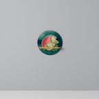 FRUIT POWER Prateleira Redonda Decorativa em Efeito Carvalho