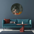 TROPICAL COMPOSITION Round Wall Art