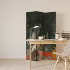 TROPICAL COMPOSITION Biombo de 3 Painéis