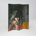 TROPICAL COMPOSITION Biombo Decorativo de 4 Painéis