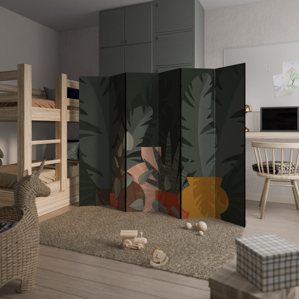 TROPICAL COMPOSITION Biombo de 6 Painéis