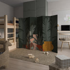 TROPICAL COMPOSITION Biombo Decorativo de 6 Painéis