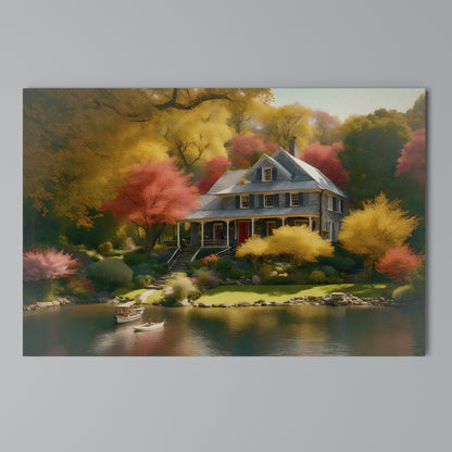 ENCHANTED AUTUMN REFUGE Horizontal Canvas Print