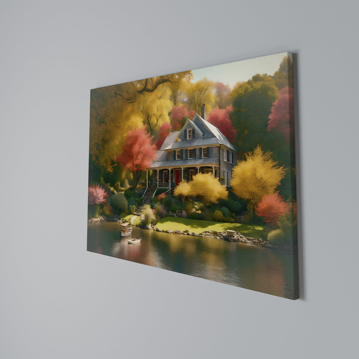 ENCHANTED AUTUMN REFUGE Horizontal Canvas Print