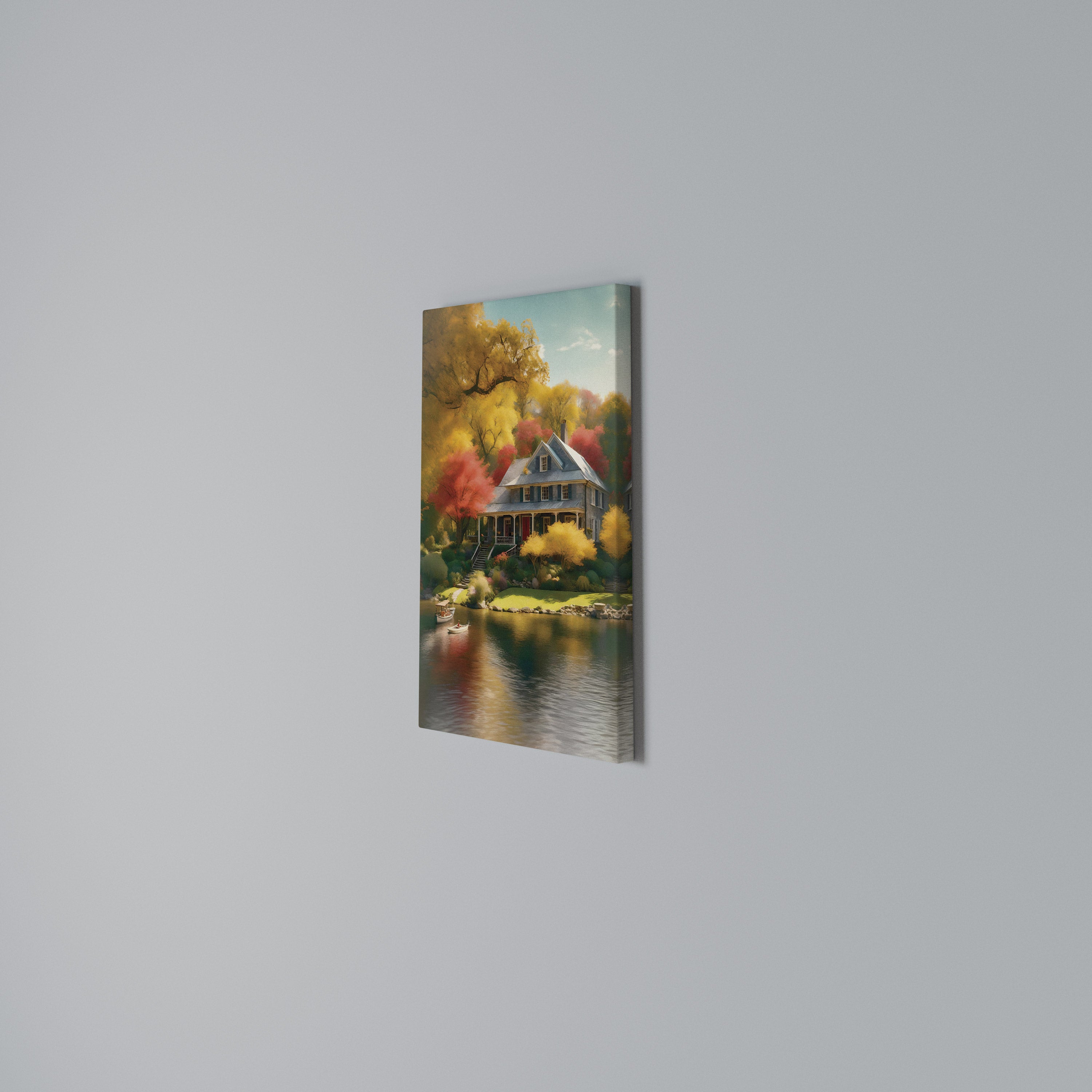 ENCHANTED AUTUMN REFUGE Vertical Canvas Print