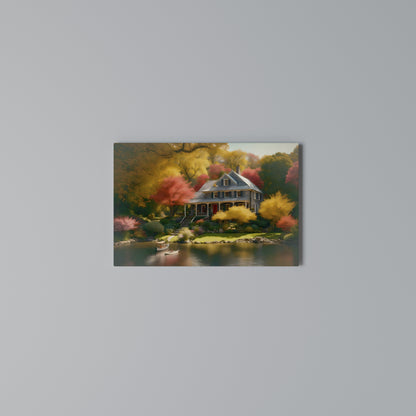 ENCHANTED AUTUMN REFUGE Horizontal Canvas Print