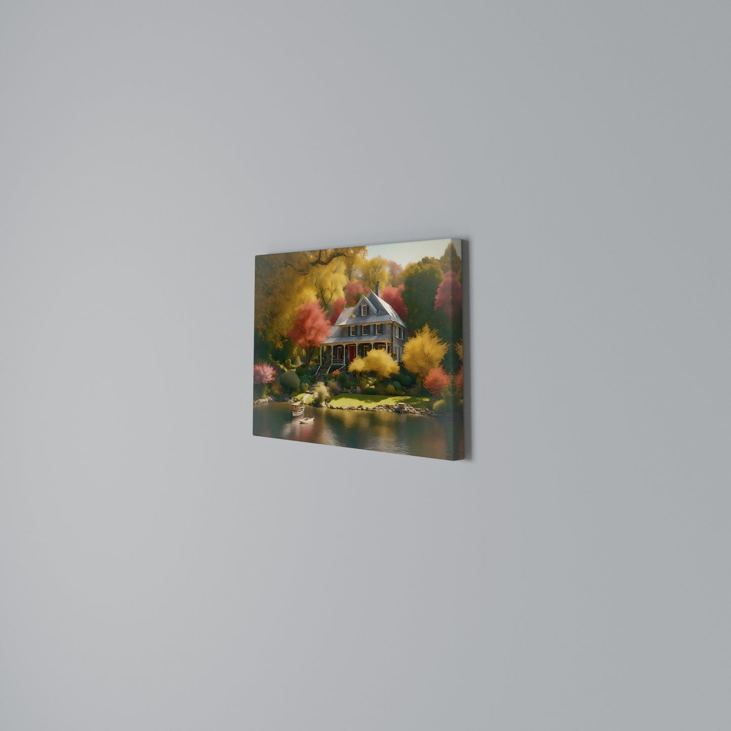 ENCHANTED AUTUMN REFUGE Horizontal Canvas Print