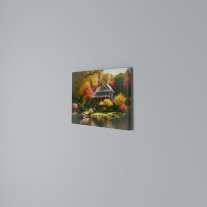 ENCHANTED AUTUMN REFUGE Horizontal Canvas Print